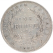 Silver One Rupee Coin of Victoria Queen of Bombay Mint of 1840.