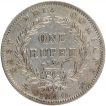 Silver One Rupee Coin of Victoria Queen of Madras Mint of 1840.