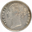 Silver One Rupee Coin of Victoria Queen of Calcutta Mint of 1840.