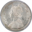 Silver One Rupee Coin of Victoria Queen of Calcutta Mint of 1862.