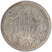 Silver One Rupee Coin of Victoria Queen of Bombay Mint of 1862.