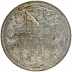 Silver One Rupee Coin of Victoria Queen of Bombay Mint of 1862.