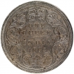 Silver One Rupee Coin of Victoria Queen of Bombay Mint of 1862.