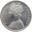 Silver One Rupee Coin of Victoria Empress of Bombay Mint of 1888.