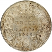 Silver One Rupee Coin of Victoria Empress of Bombay Mint of 1898.