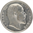 Silver One Rupee Coin of King Edward VII of Bombay Mint of 1906.