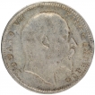 Silver One Rupee Coin of King Edward VII of Calcutta Mint of 1906.