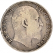 Silver One Rupee Coin of King Edward VII of Bombay Mint of 1907.