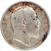 Silver One Rupee Coin of King Edward VII of Bombay Mint of 1908.