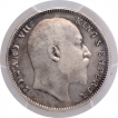 Silver One Rupee Coin of King Edward VII of Bombay Mint of 1909.