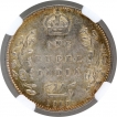 Silver One Rupee Coin of King Edward VII of Bombay Mint of 1910.