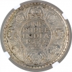 Silver One Rupee Coin of King George VI of Bombay Mint of 1939.