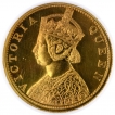 Gold One Mohur Coin of Victoria Queen of Calcutta Mint of 1862.