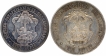 Silver Rupie and Two Rupies Coins of Kaiser Wilhelm II of German East Africa.