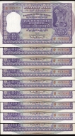 One Hundred Rupees Bank Notes Signed by  P C Bhattacharya of 1960.