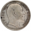 Error Silver One Rupee Coin of King Edward VII of Bombay Mint of 1907.