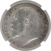 Error Silver One Rupee Coin of King Edward VII of British India.