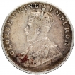 Error Silver One Rupee Coin of King George V of Bombay Mint of 1919.