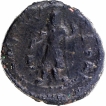 Copper Drachma Coin of Kanishka I of Kushan Dynasty of Buddha type.