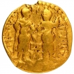 Gold One Quarter Dinar Coin of Huvishka of Kushan Dynasty.