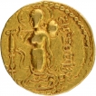 Gold Dinar Coin of Samudragupta of Gupta Dynasty of Ashwamedha type.