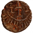 Copper Base Alloy Coin of Vishnuvardhana of Eastern Chalukyas of Vengi.