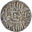 Silver One Rupee Coin of Akbar of Jaunpur Mint.