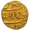 Gold Mohur Coin of Aurangzeb Alamgir of Kabul Dar ul Mulk Mint.