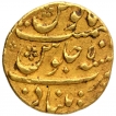 Gold Mohur Coin of Shah Alam Bahadur of Khujista Bunyad Mint.