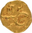 Gold Half Fanam Coin of Ahmad Shah Bahadur.