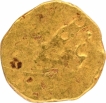 Gold Half Fanam Coin of Ahmad Shah Bahadur.