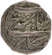 Silver One Rupee Coin of Gulab Singh of Srinagar Mint of Kashmir.