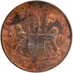 Copper Ten Cash Coin of Madras Presidency.