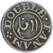 First Issue Silver Double Fanams Coin of Madras Presidency.