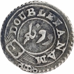 Second Issue Silver Double Fanams Coin of Madras Presidency.