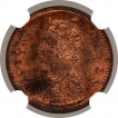 Copper One Twelfth Anna Coin of Victoria Queen of Calcutta Mint of 1876.