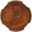 Bronze Half Pice Coin of King George V of Calcutta Mint of 1915.