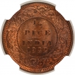 Bronze Half Pice Coin of King George V of Calcutta Mint of 1922.