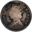 Silver Two Annas Coin of Victoria Empress of Calcutta Mint of 1889.