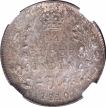 Silver Quarter Rupee Coin of King Edward VII of Calcutta Mint of 1910.