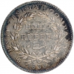 Silver Half Rupee Coin of King William IIII of Calcutta Mint of 1835.