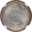 Silver Half Rupee Coin of King George V of Calcutta Mint of 1933.