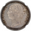 Silver One Rupee Coin of Victoria Queen of Madras Mint of 1840.