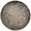 Silver One Rupee Coin of Victoria Queen of Madras Mint of 1840.