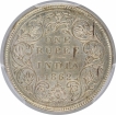 Silver One Rupee Coin of Victoria Queen of Bombay Mint of 1862.