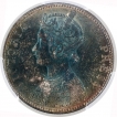 Silver One Rupee Coin of Victoria Empress of Bombay Mint of 1898.