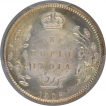 Silver One Rupee Coin of King Edward VII of Calcutta Mint of 1906.