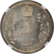 Silver One Rupee Coin of King Edward VII of Calcutta Mint of 1907.