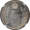 Silver One Rupee Coin of King Edward VII of Calcutta Mint of 1909.