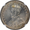 Silver One Rupee Coin of King George V of Bombay Mint of 1913.